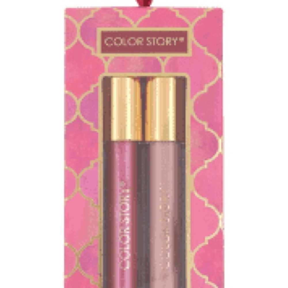 Lot Of 2 Color Story Lip Luminizer Duo - Lip Color Gloss -Soft Pink
